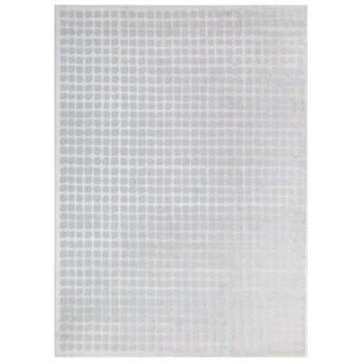 Jade Geometric Modern Rug, 290x200cm, Grey