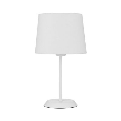 Jaxon Metal Base Table Lamp, White
