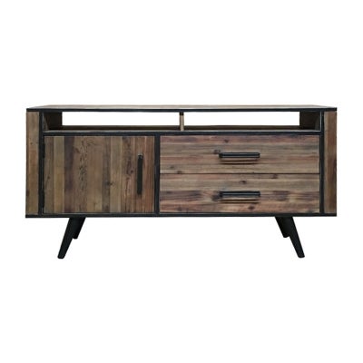 Galston Timber & Metal 1 Door 2 Drawer TV Cabinet, 150cm
