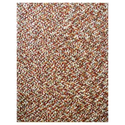 Jelly Bean Handwoven Felted Wool Rug, 170x120cm, Autumn