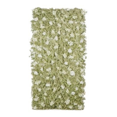 JMC Artificial Rose & Gypsophila Floral Wall Panel, 240cm