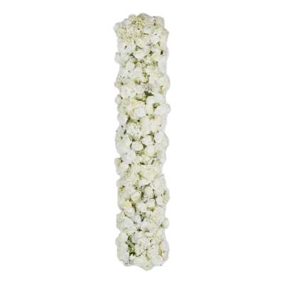 JMC Artificial Rose & Gypsophila Floral Table Runner, 200cm