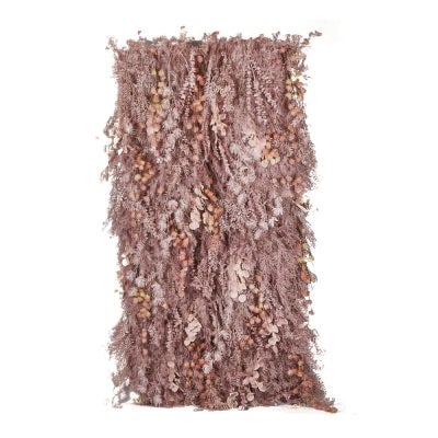 JMC Artificial Cypress & Eucalyptus Foliage Wall Panel, 240cm, Dusty Pink