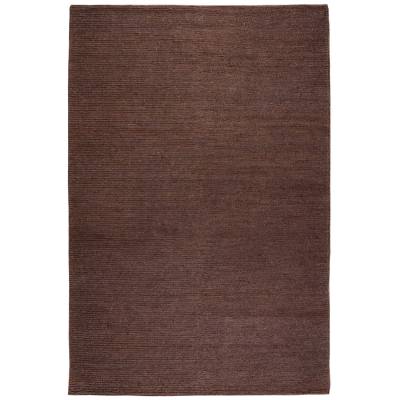 Monaco Hand Knotted Jute Rug, 244x305cm, Dark Brown