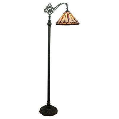 Felice Tiffany Stained Glass Floor Lamp, Small