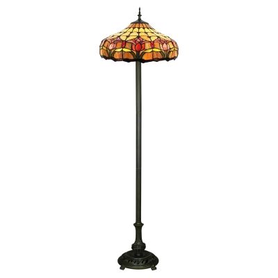Tall stained shop glass lamp