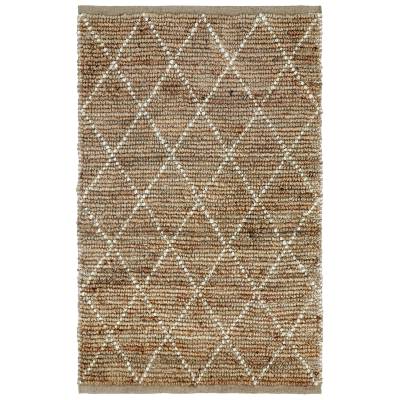 Anant Hand Braided Jute Rug, 300x200cm, Natural / White