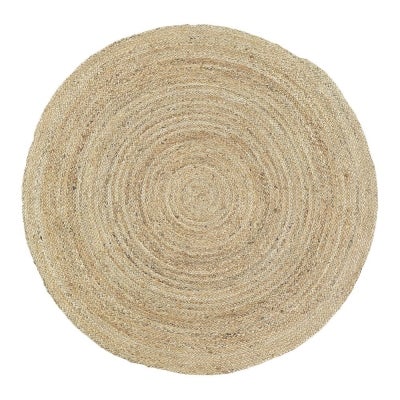 Anglo Jute Round Rug, 150cm, Natural