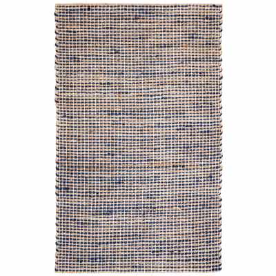 Iris Handwoven Jute & Cotton Rug, 270x180cm, Royal Blue