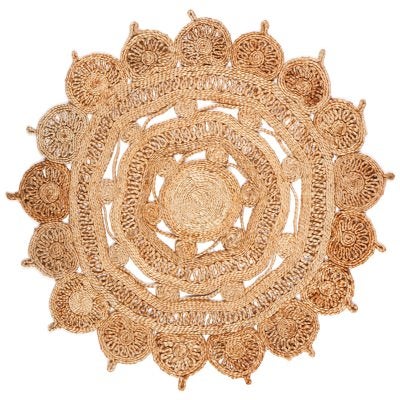 Mimosa Hand Braided Jute Round Rug, 200cm