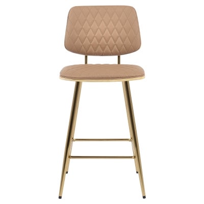 Osaka Faux Leather & Metal Counter Stool