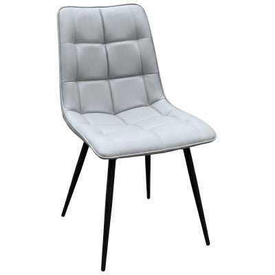 Cessia PU Leather Dining Chair, Grey