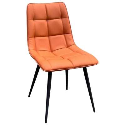Cessia PU Leather Dining Chair, Terracotta