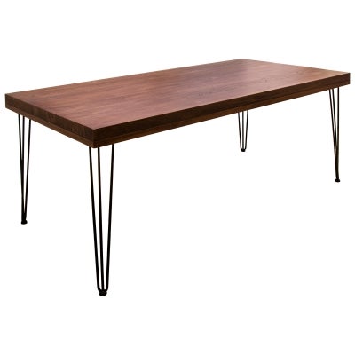 Knox Timber & Metal Dining Table, 180cm