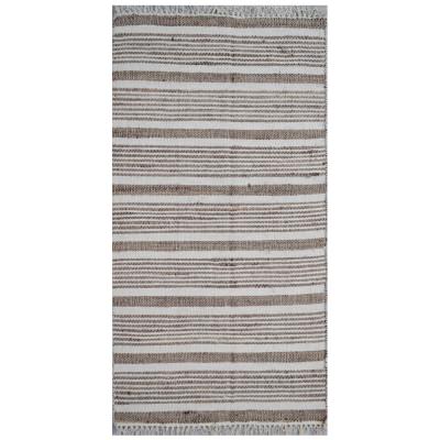 Havana No.1115 Handwoven Organic Jute & Cotton Rug, 150x80cm