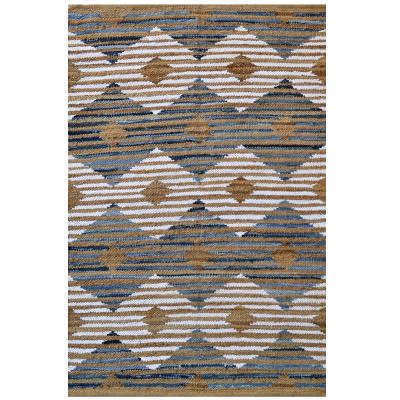 Jamaica No.1103 Handwoven Organic Jute & Cotton Rug, 160x110cm