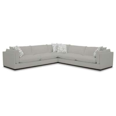 Triont Fabric Modular Corner Sofa, 6 Seater, Grey