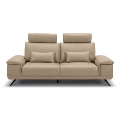 Hestby Leather Sofa, 2.5 Seater, Sand
