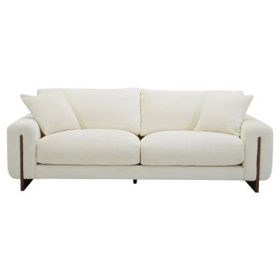 Lofsen Fabric Sofa, 3.5 Seater, Cream