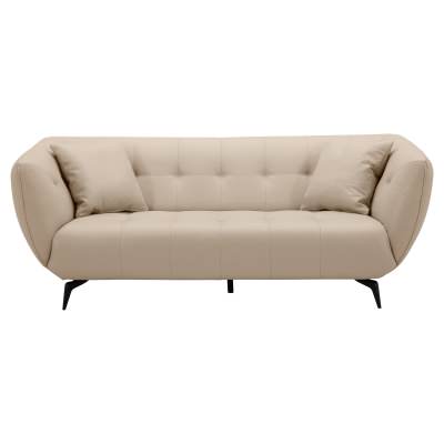 Arlsta Leather Sofa, 3.5 Seater, Vintage Cream