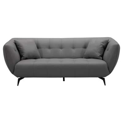 Arlsta Leather Sofa, 3 Seater, Dark Grey