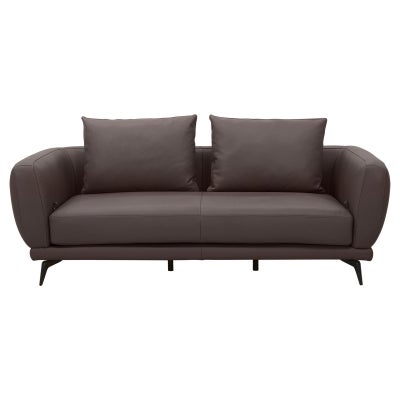 Belgariad Leather Sofa, 2 Seater, Chocolate
