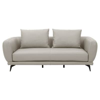Belgariad Leather Sofa, 2 Seater, Beige