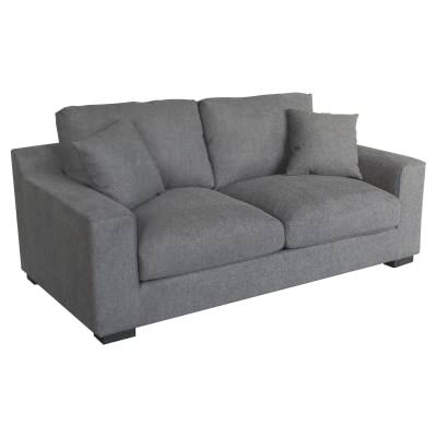 Nicole Fabric Sofa, 2.5 Seater, Iron
