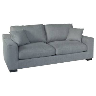 Nicole Fabric Sofa, 2.5 Seater, Steel