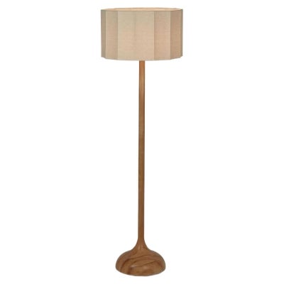 Sierra Wooden Base Floor Lamp