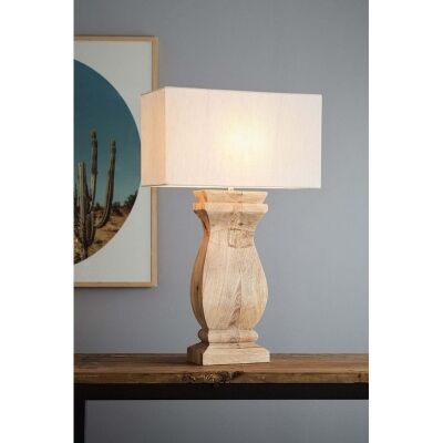 George Wooden Ballister Table Lamp
