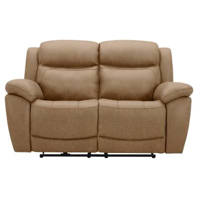 Modulon Fabric Electric Recliner Sofa, 2 Seater, Latte