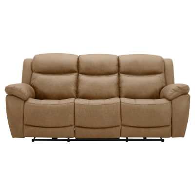 Modulon Fabric Electric Recliner Sofa, 3 Seater, Latte
