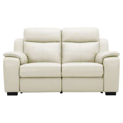 Lintex Leather Electric Recliner Sofa, 2 Seater, Beige