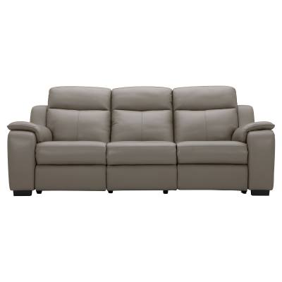 Lintex Leather Electric Recliner Sofa, 3 Seater, Grey