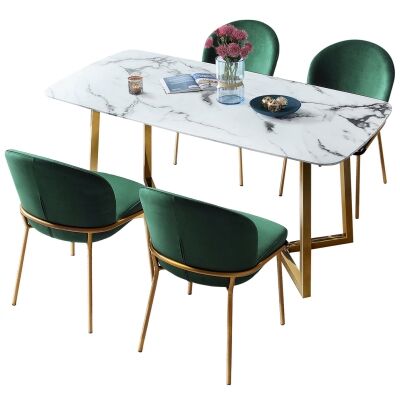 Korey 5 Piece Dining Table Set, 150cm
