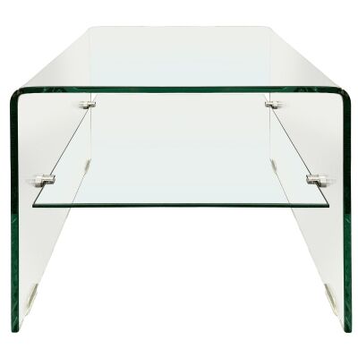 Glacier Glass Lamp Table, Clear