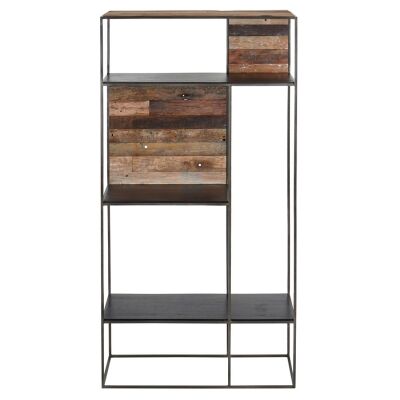 Sublime Commercial Grade Recycled Timber & Iron Display Shelf