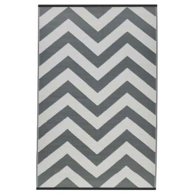 Laguna Reversible Outdoor Rug, 179x90cm, Grey / White