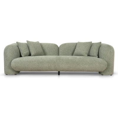 Zarta Fabric Sofa, 3 Seater, Sage