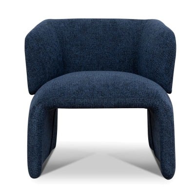 Silvereth Fabric Amrchair, Dark Blue