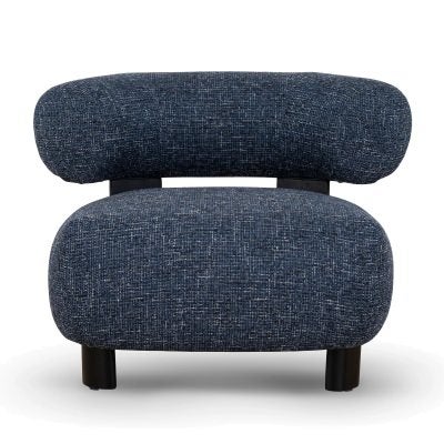 Lunebrook Fabric Lounge Chair, Oxford Blue