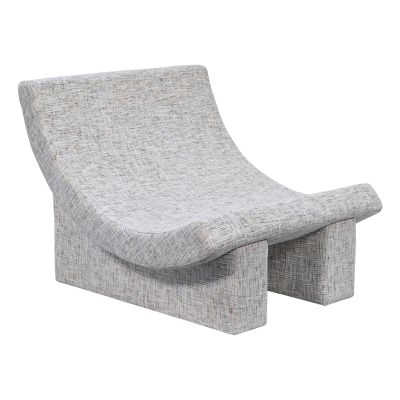 Drovik Fabric Lounge Chair, Pebble