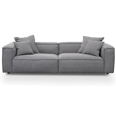 Malpas Fabric Modular Sofa, 3 Seater, Graphite Grey