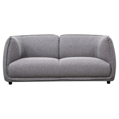 Elza Fabric Sofa, 2 Seater, Graphite Grey