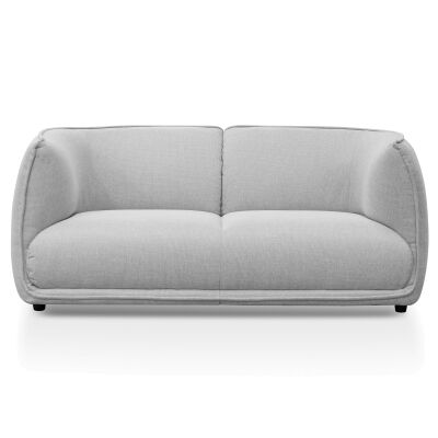 Elza Fabric Sofa, 2 Seater, Light Grey