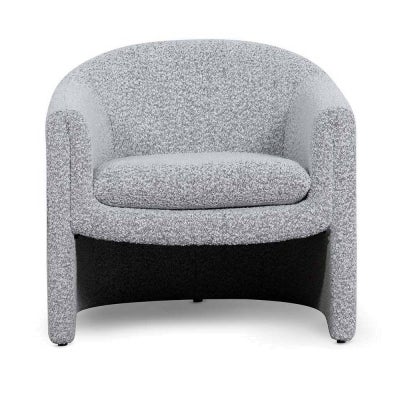 Bonner Boucle Fabric Tub Chair, Pepper Grey
