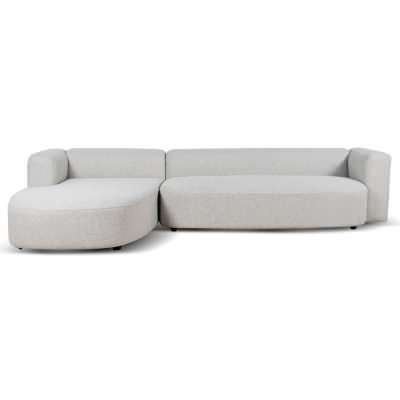 Alvera Fabric Corner Sofa, 3 Seater with LHF Chaise, Sand