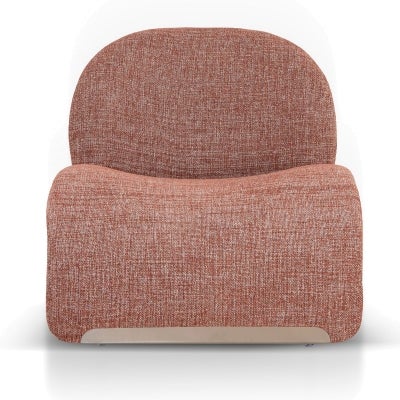 Sevani Fabric Lounge Chair, Rust