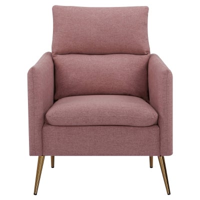 Maslia Fabric Armchair, Blush
